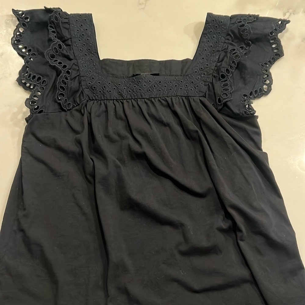 J. Crew Squareneck Eyelet Top